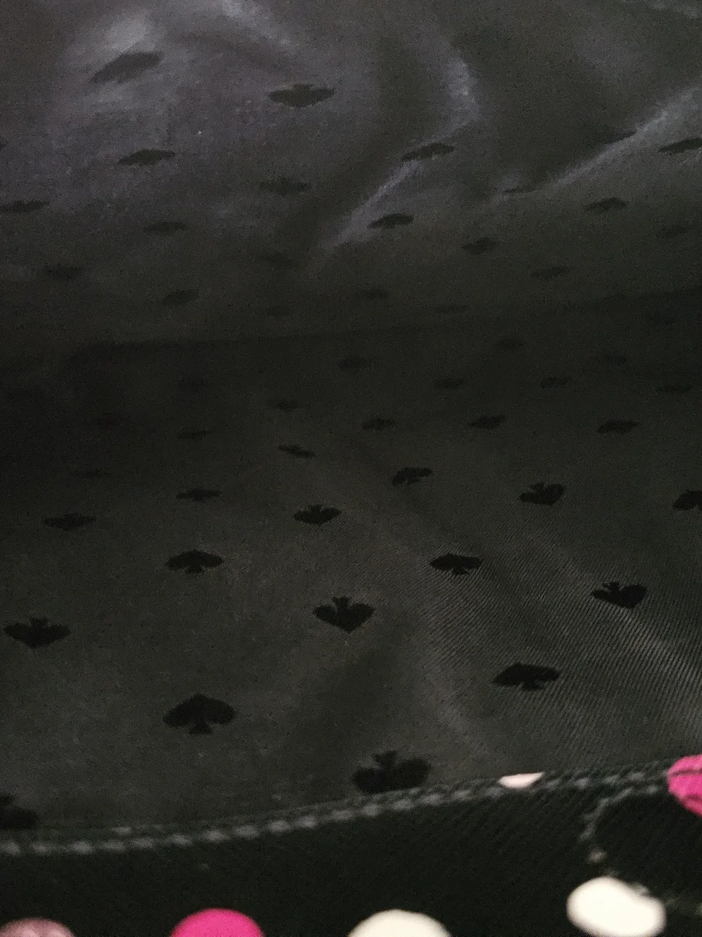 Kate Spade Black Pink Polka Dot Laptop Sleeve Zip Case